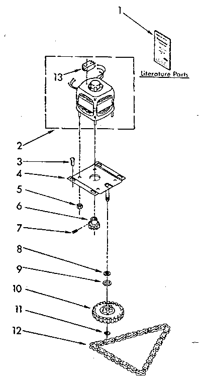 Motor and drive parts
