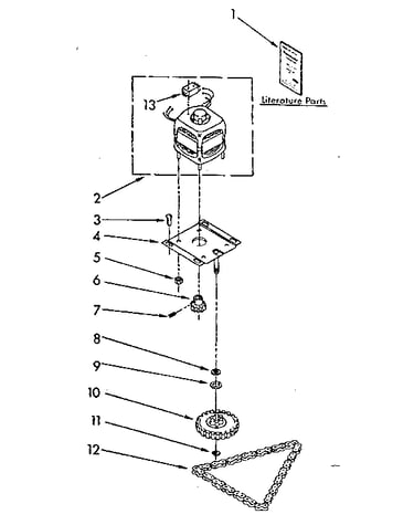 Motor and drive parts