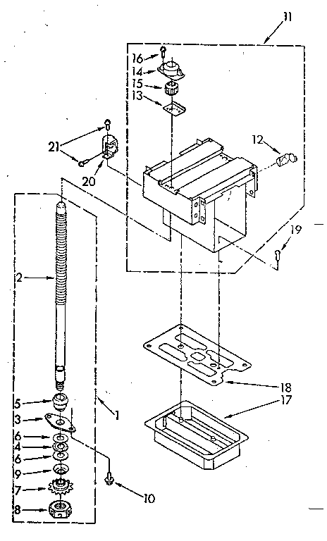 Power screw and ram parts