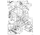 Kenmore 11087850100 cabinet parts diagram