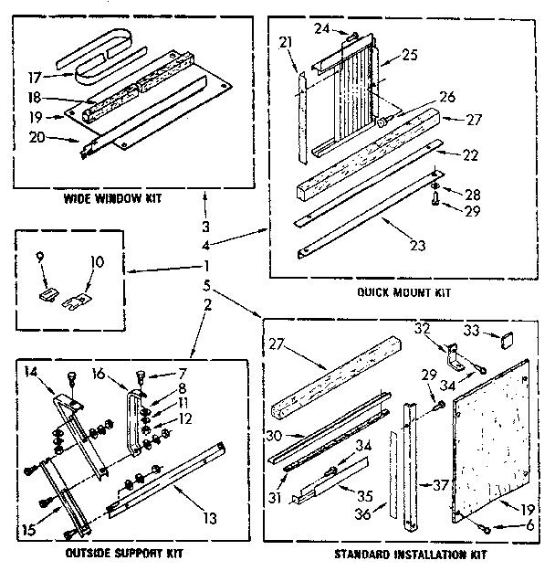 Accessory kit parts