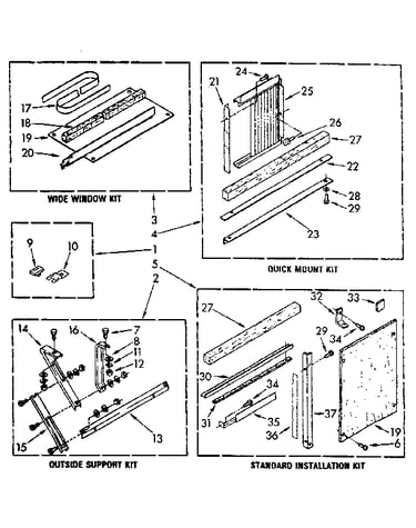 Accessory kit parts