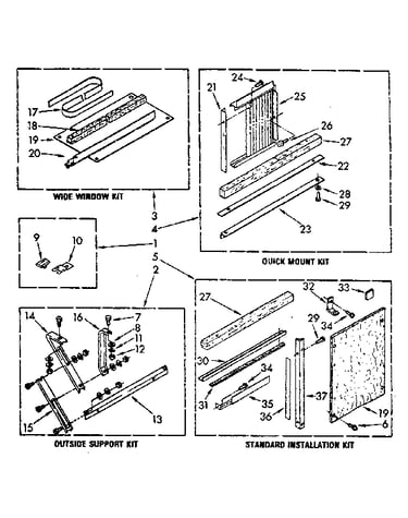 Accessory kit parts