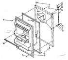 Kenmore 1068364772 refrigerator door parts diagram