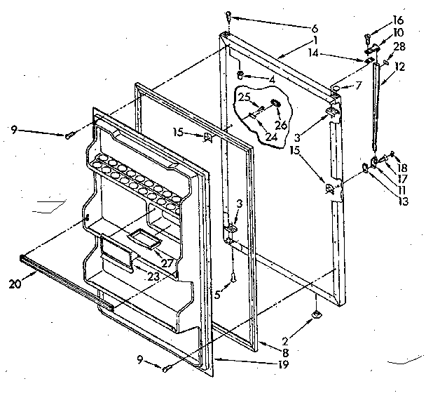 Refrigerator door parts
