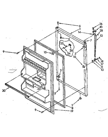 Refrigerator door parts