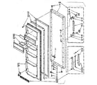 Kenmore 1068532640 refrigerator door parts diagram