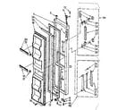 Kenmore 1068532542 freezer door parts diagram