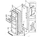 Kenmore 1068532712 refrigerator door parts diagram