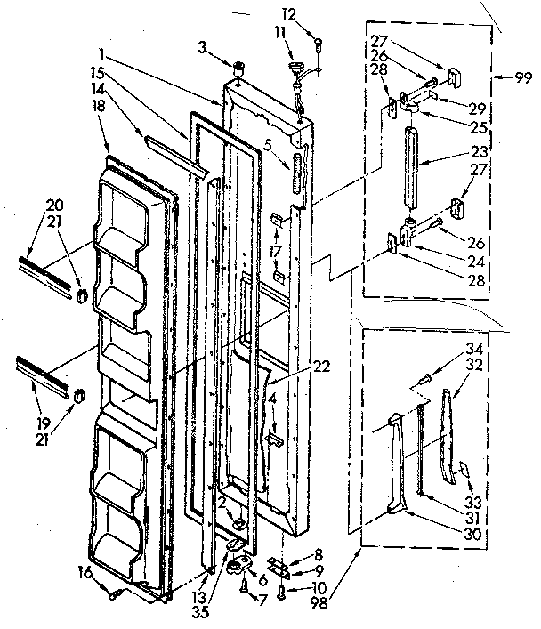 FREEZER DOOR PARTS