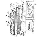 Kenmore 1068532713 freezer door parts diagram