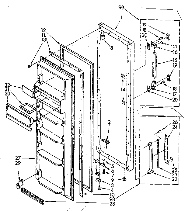 REFRIGERATOR DOOR PARTS