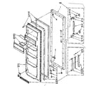 Kenmore 1068532663 refrigerator door parts diagram