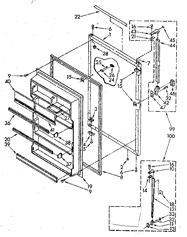 REFRIGERATOR DOOR PARTS