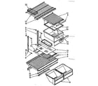 Kenmore 1068670660 shelf parts diagram