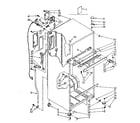 Kenmore 1068766371 cabinet parts diagram