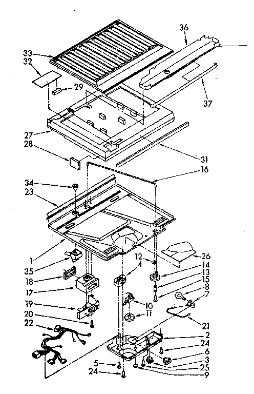 Compartment separator parts