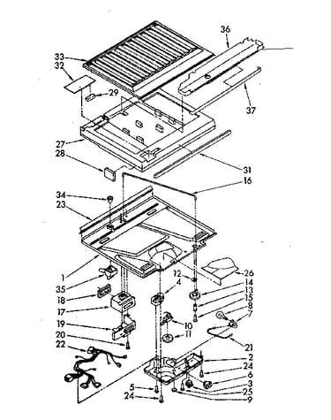 Compartment separator parts