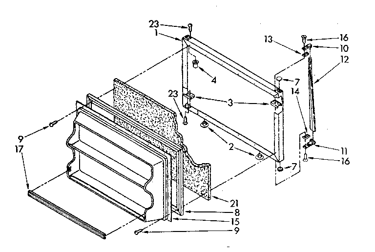 Freezer door parts