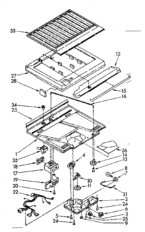 Compartment separator parts
