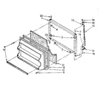 Kenmore 1068776382 freezer door parts diagram