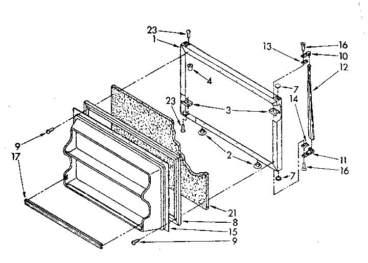Freezer door parts
