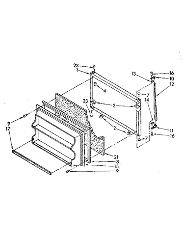 Freezer door parts