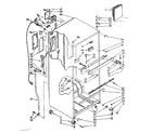 Kenmore 1068776334 cabinet parts diagram