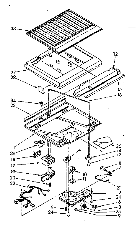 Compartment separator parts