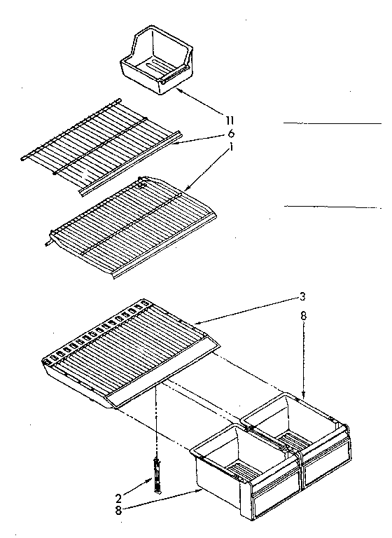 Shelf parts