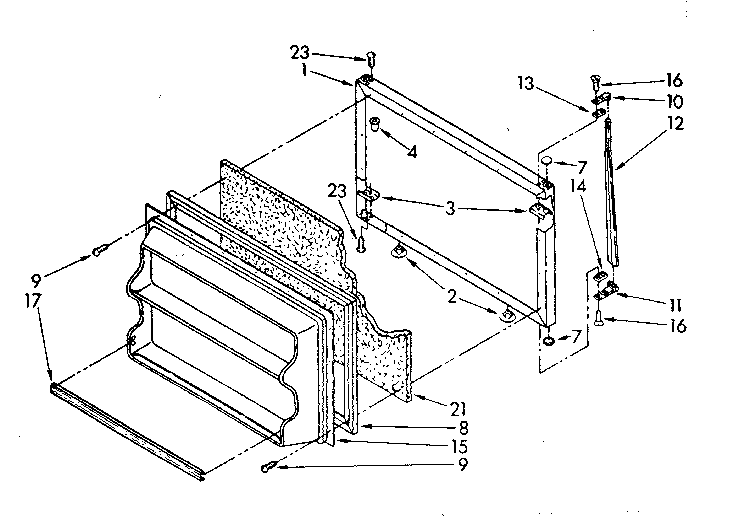 Freezer door parts