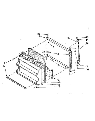 Freezer door parts