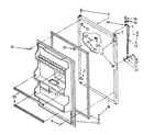 Kenmore 1068776334 refrigerator door parts diagram