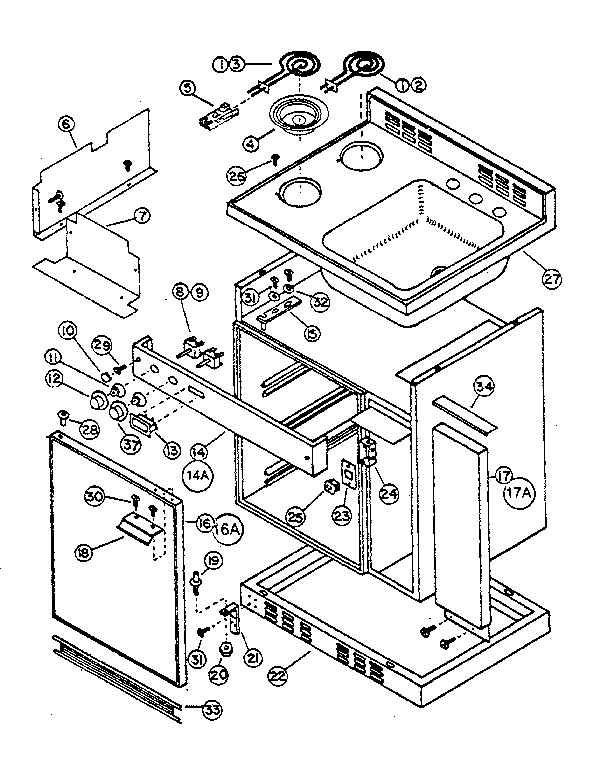 CABINET AND ELECTRICAL SYSTEM