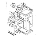 Kenmore 6127995483 cabinet and gas unit diagram