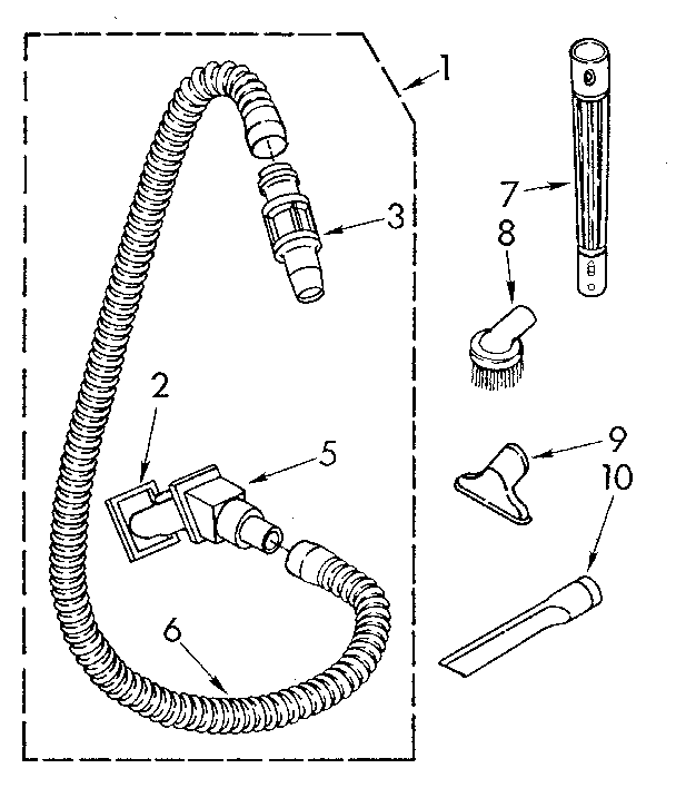 Hose and attachment