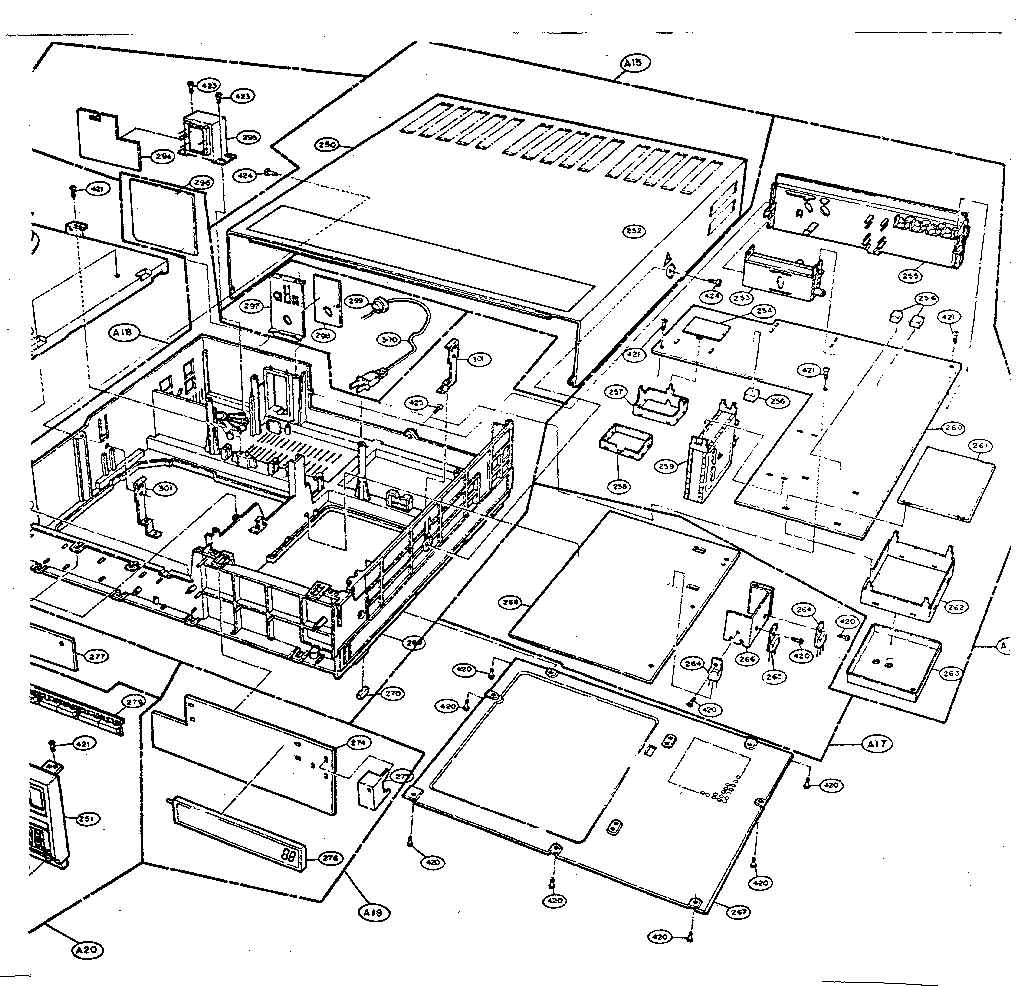 Top case assembly