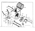 Kenmore 867763221 blower assembly diagram