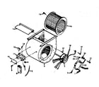 Kenmore 867741423 blower assembly diagram