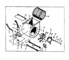Kenmore 867763230 blower assembly diagram
