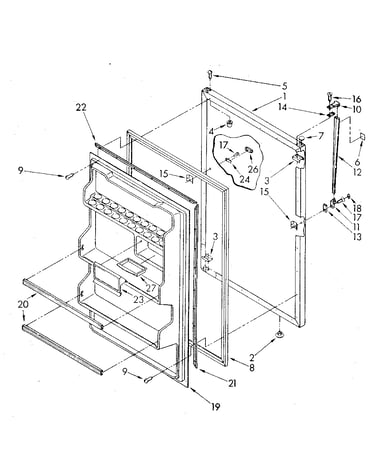 Refrigerator door