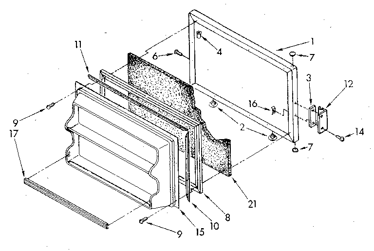 Freezer door