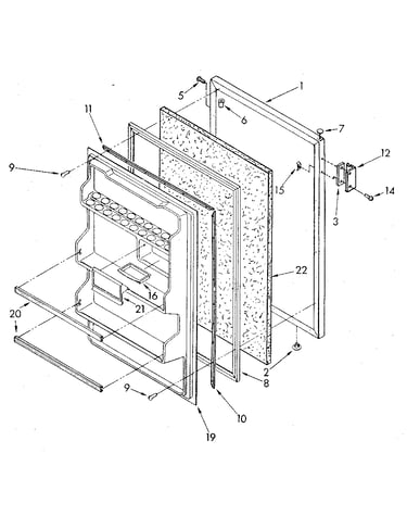 Refrigerator door
