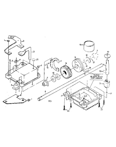 Gear case assembly part number 86625