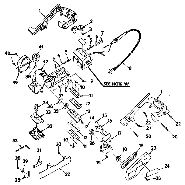 Handle and cutter head assembly