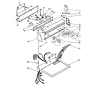 Kenmore 11087878300 top and console parts diagram