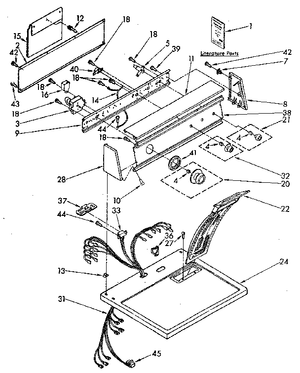Top and console parts