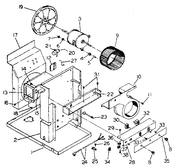 Electrical system and air handling parts