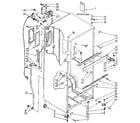 Kenmore 1068376712 cabinet parts diagram