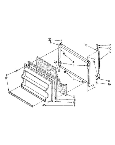Freezer door parts